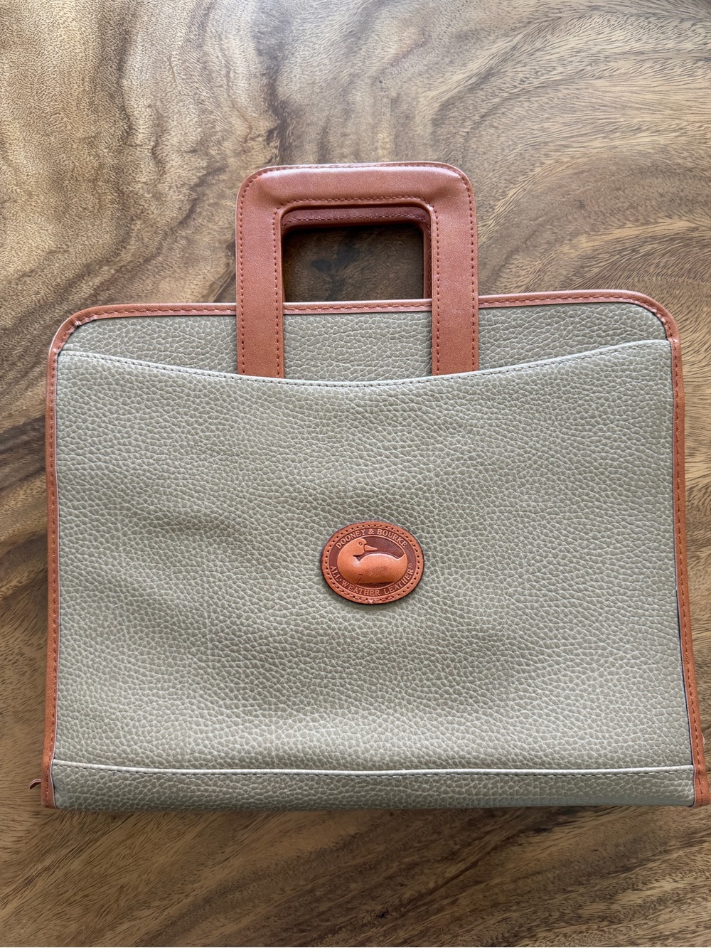 Dooney & Bourke Pebble Leather Vintage Binder/Briefcase